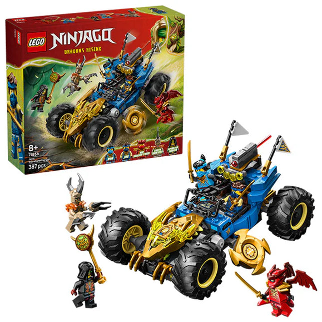 LEGO® NINJAGO® Jay’s Transforming Car Racing Toy 71856