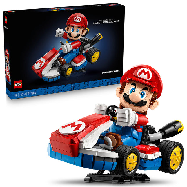 LEGO® Super Mario™: Mario Kart™ – Mario & Standard Kart, Collectible Model 72037