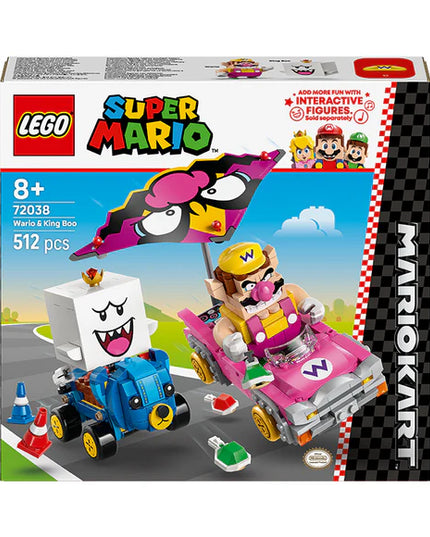 LEGO® Super Mario™: Mario Kart™ – Wario & King Boo Figures and 2 Karts 72038