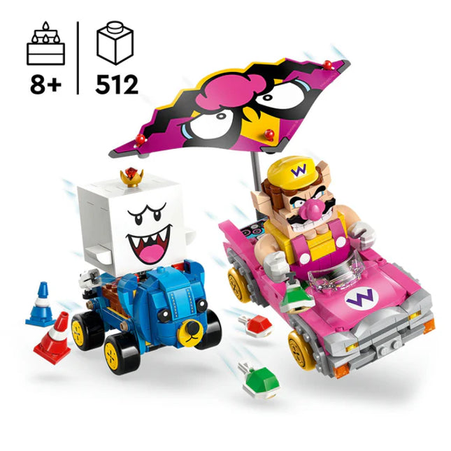 LEGO® Super Mario™: Mario Kart™ – Wario & King Boo Figures and 2 Karts 72038