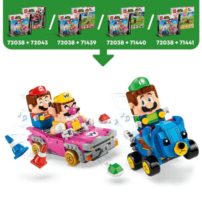 LEGO® Super Mario™: Mario Kart™ – Wario & King Boo Figures and 2 Karts 72038