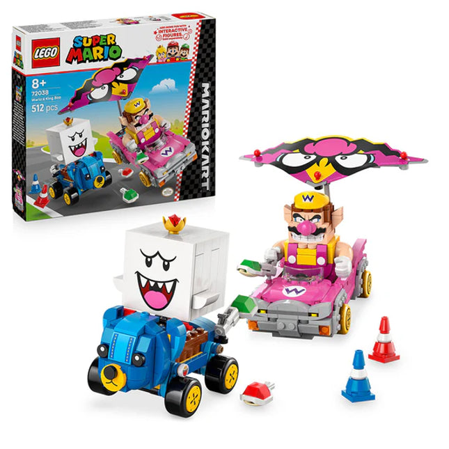LEGO® Super Mario™: Mario Kart™ – Wario & King Boo Figures and 2 Karts 72038