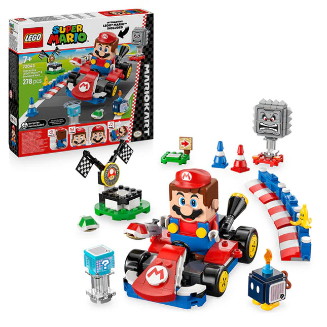 LEGO® Super Mario™: Mario Kart™ – Interactive LEGO® Mario™ & Standard Kart 72043