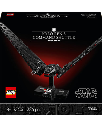 LEGO® Star Wars™ Kylo Ren’s Command Shuttle, Buildable Starship Model Kit 75406