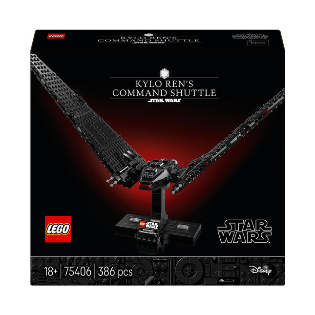 LEGO® Star Wars™ Kylo Ren’s Command Shuttle, Buildable Starship Model Kit 75406