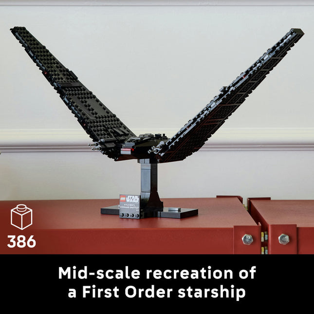 LEGO® Star Wars™ Kylo Ren’s Command Shuttle, Buildable Starship Model Kit 75406