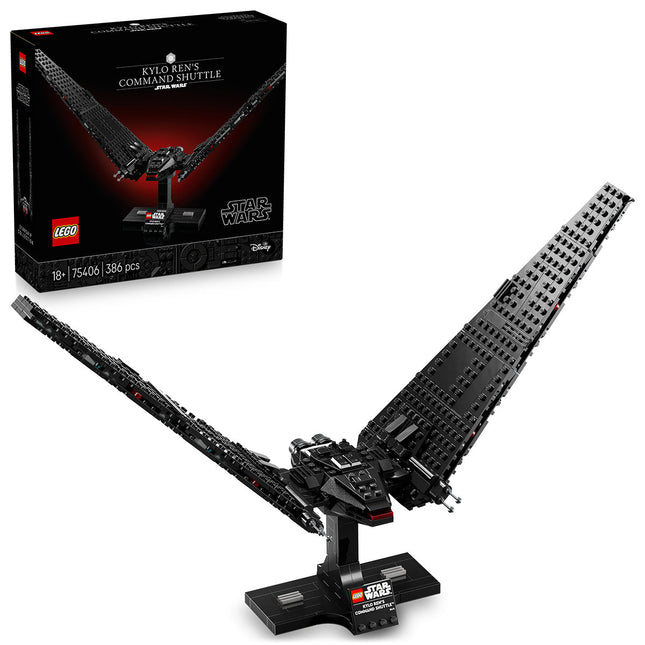 LEGO® Star Wars™ Kylo Ren’s Command Shuttle, Buildable Starship Model Kit 75406