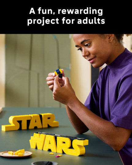 LEGO® Star Wars™ Brick-Built Star Wars Logo Sign 75407