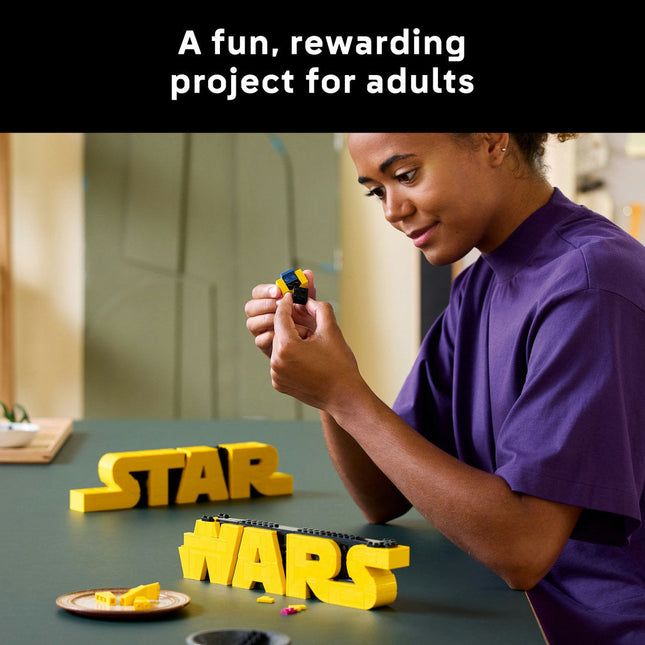LEGO® Star Wars™ Brick-Built Star Wars Logo Sign 75407