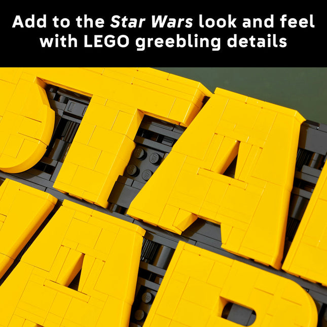 LEGO® Star Wars™ Brick-Built Star Wars Logo Sign 75407