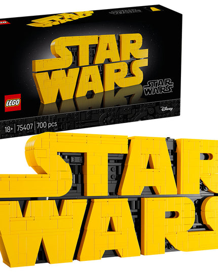 LEGO® Star Wars™ Brick-Built Star Wars Logo Sign 75407