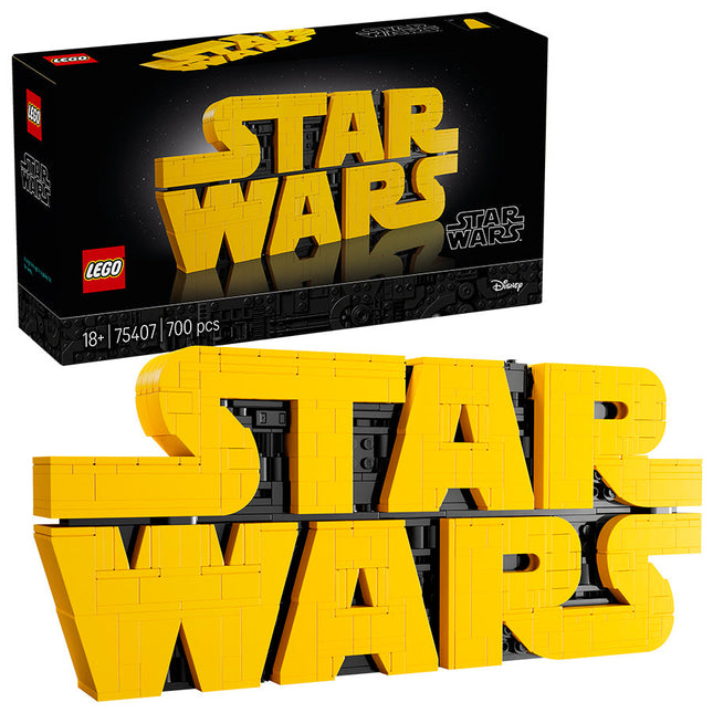 LEGO® Star Wars™ Brick-Built Star Wars Logo Sign 75407