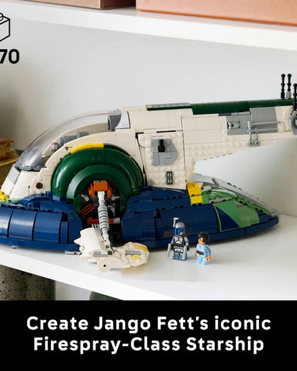 LEGO® Star Wars™ Jango Fett’s Firespray-Class Starship Display Set 75409