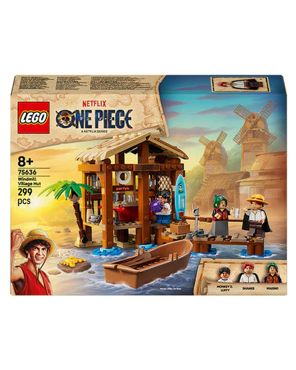 LEGO® ONE PIECE Windmill Village Hut Building Kit, Role-Play Pirate Toy 75636