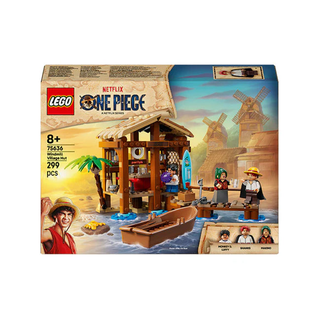 LEGO® ONE PIECE Windmill Village Hut Building Kit, Role-Play Pirate Toy 75636