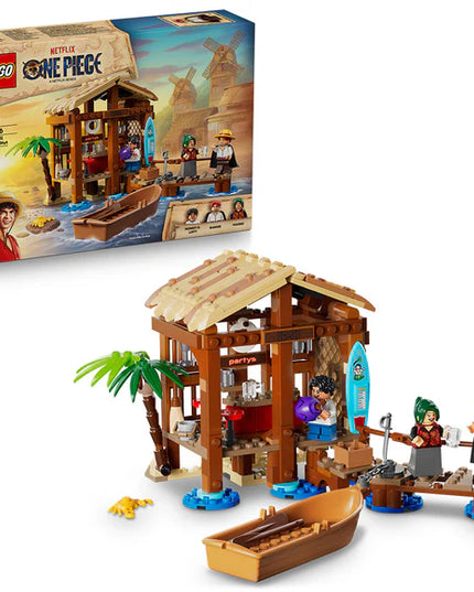 LEGO® ONE PIECE Windmill Village Hut Building Kit, Role-Play Pirate Toy 75636