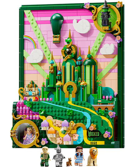 LEGO® Wicked Emerald City Wall Art Fantasy Decor Gift for Adults 75685