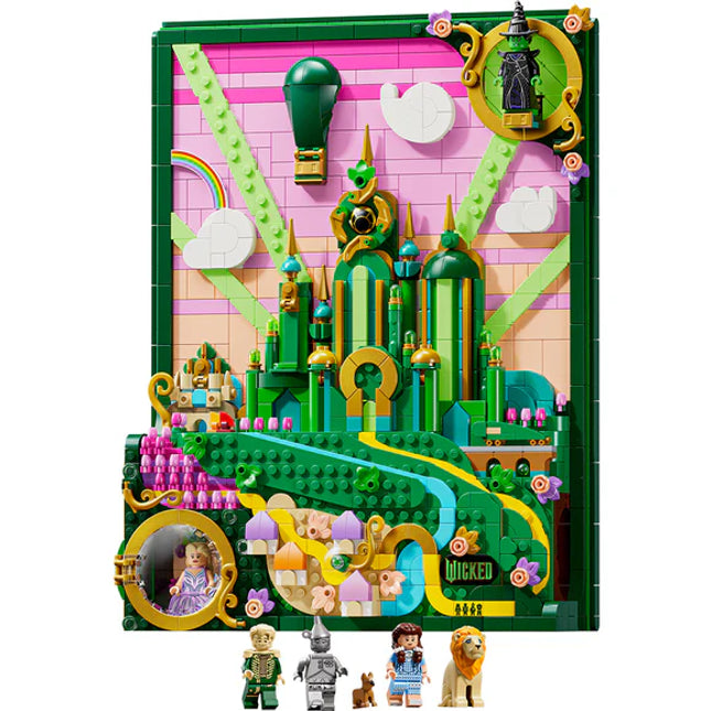 LEGO® Wicked Emerald City Wall Art Fantasy Decor Gift for Adults 75685