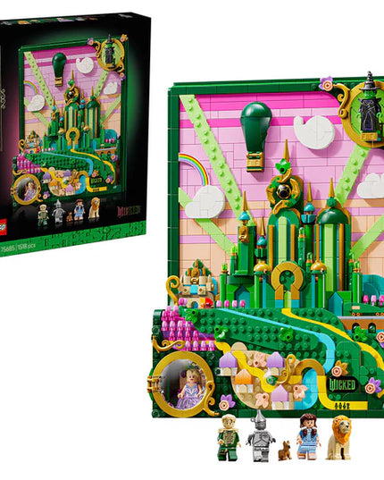 LEGO® Wicked Emerald City Wall Art Fantasy Decor Gift for Adults 75685