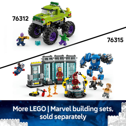 LEGO¬Æ «Ä Marvel The Hulk Truck vs. Thanos Super Hero Building Toy Vehicle 76312