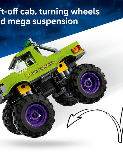 LEGO® ǀ Marvel The Hulk Truck vs. Thanos Super Hero Building Toy Vehicle 76312