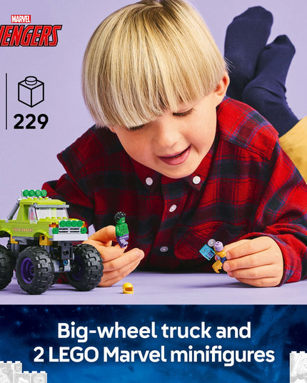 LEGO® ǀ Marvel The Hulk Truck vs. Thanos Super Hero Building Toy Vehicle 76312