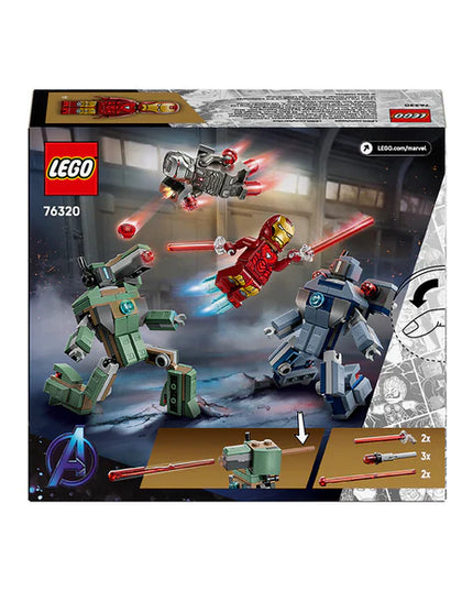 LEGO® ǀ Marvel Iron Man & War Machine vs. Hammer Drones Building Toy 76320