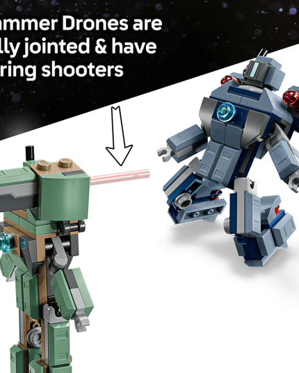 LEGO® ǀ Marvel Iron Man & War Machine vs. Hammer Drones Building Toy 76320