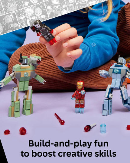 LEGO® ǀ Marvel Iron Man & War Machine vs. Hammer Drones Building Toy 76320