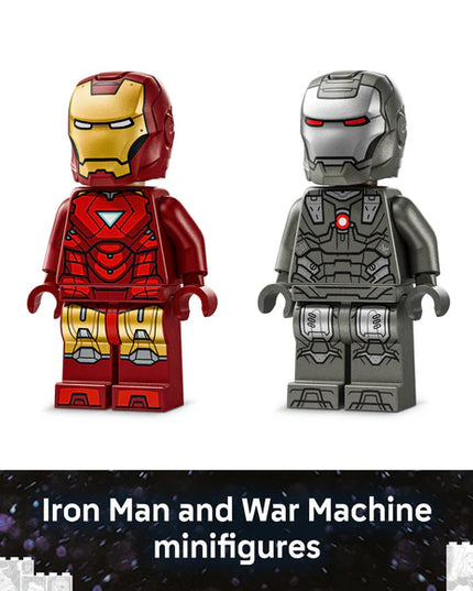 LEGO® ǀ Marvel Iron Man & War Machine vs. Hammer Drones Building Toy 76320
