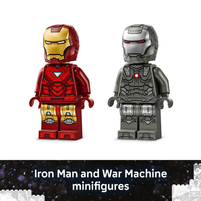 LEGO® ǀ Marvel Iron Man & War Machine vs. Hammer Drones Building Toy 76320