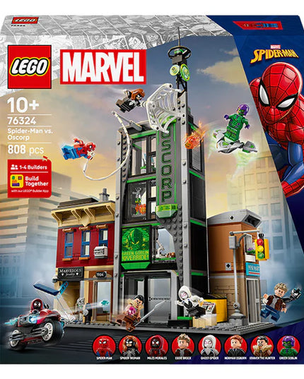 LEGO® ǀ Marvel Spider-Man vs. Oscorp, Kids’ Super Hero Building Kit 76324