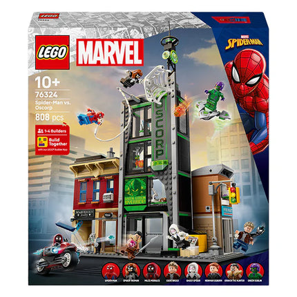 LEGO® ǀ Marvel Spider-Man vs. Oscorp, Kids’ Super Hero Building Kit 76324