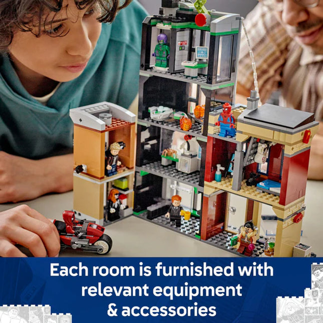 LEGO® ǀ Marvel Spider-Man vs. Oscorp, Kids’ Super Hero Building Kit 76324