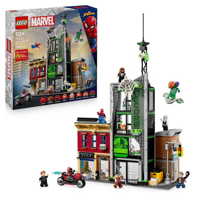LEGO® ǀ Marvel Spider-Man vs. Oscorp, Kids’ Super Hero Building Kit 76324