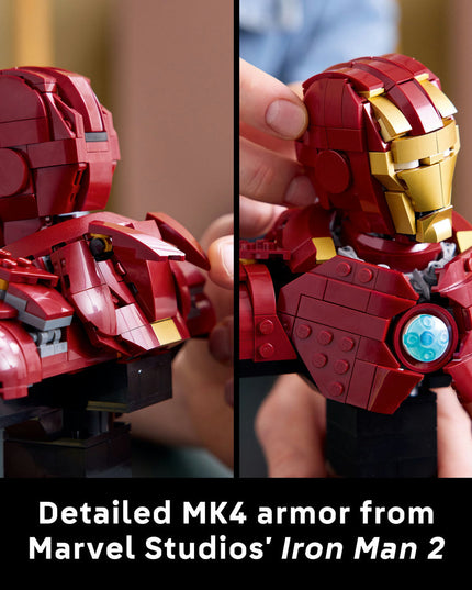 LEGO® ǀ Marvel Iron Man MK4 Bust, Buildable Model for Adults with Minifigure 76327