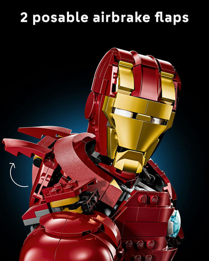 LEGO® ǀ Marvel Iron Man MK4 Bust, Buildable Model for Adults with Minifigure 76327