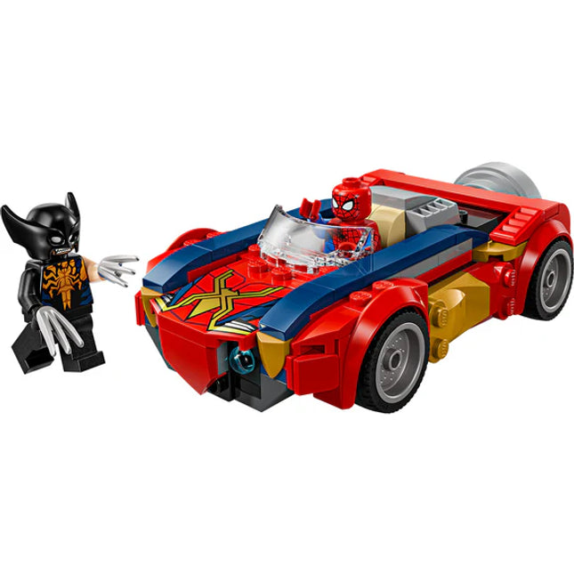 LEGO® ǀ Marvel Spider-Man Car vs. Venomized Wolverine Car Playset 76336