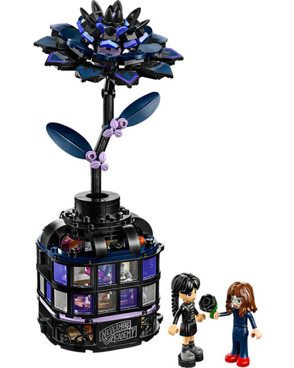 LEGO® Wednesday Black Dahlia Flower Halloween Gift, Faux Plant Room Decor 76784