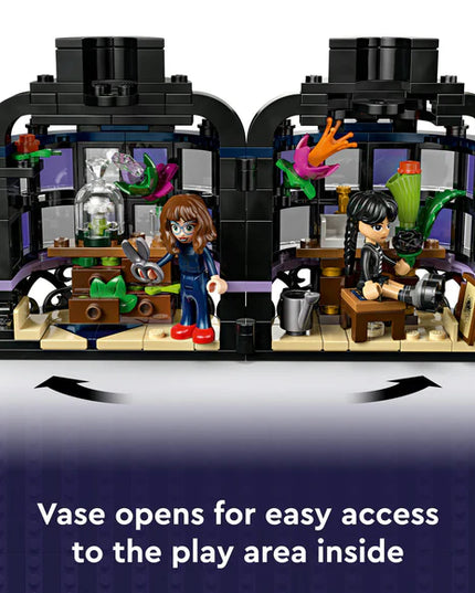 LEGO® Wednesday Black Dahlia Flower Halloween Gift, Faux Plant Room Decor 76784