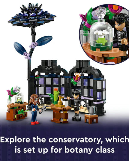 LEGO® Wednesday Black Dahlia Flower Halloween Gift, Faux Plant Room Decor 76784