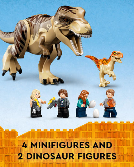 LEGO® Jurassic World T. rex & Atrociraptor Dinosaur Breakout 76948