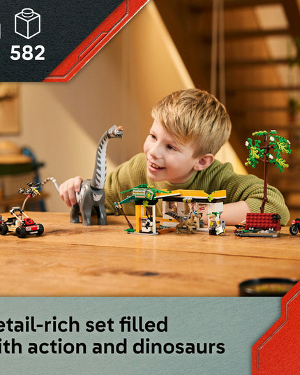 LEGO® Jurassic World Raptor & Titanosaurus Tracking Mission Dinosaur Toy 76973