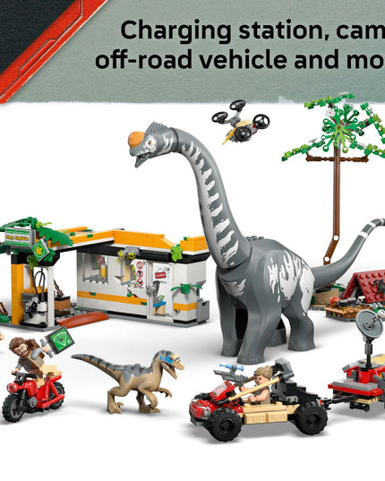 LEGO® Jurassic World Raptor & Titanosaurus Tracking Mission Dinosaur Toy 76973