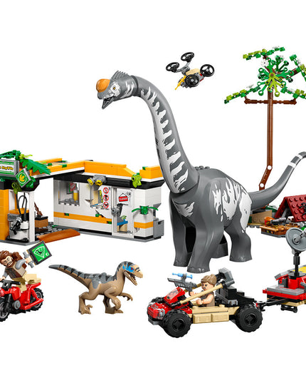 LEGO® Jurassic World Raptor & Titanosaurus Tracking Mission Dinosaur Toy 76973