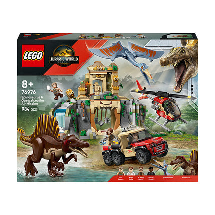 LEGO® Jurassic World Spinosaurus & Quetzalcoatlus Air Mission Dinosaur Toy 76976