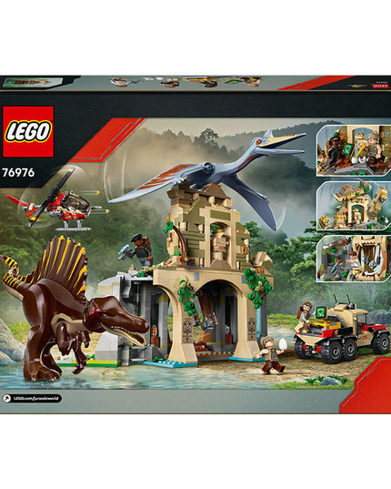 LEGO® Jurassic World Spinosaurus & Quetzalcoatlus Air Mission Dinosaur Toy 76976