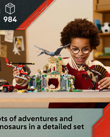 LEGO® Jurassic World Spinosaurus & Quetzalcoatlus Air Mission Dinosaur Toy 76976