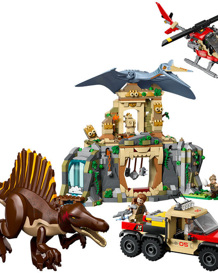 LEGO® Jurassic World Spinosaurus & Quetzalcoatlus Air Mission Dinosaur Toy 76976
