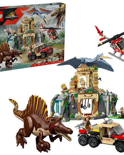 LEGO® Jurassic World Spinosaurus & Quetzalcoatlus Air Mission Dinosaur Toy 76976